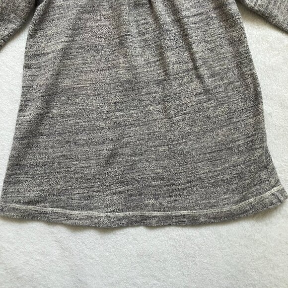 Petit Bateau 12M Grey Textured Long Sleeve Dress VGUC Baby Girl - Picture 5 of 16